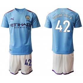 Manchester City Dres TOURE YAYA 42 Dječji Domaći 2019/20 Kratkih Rukava